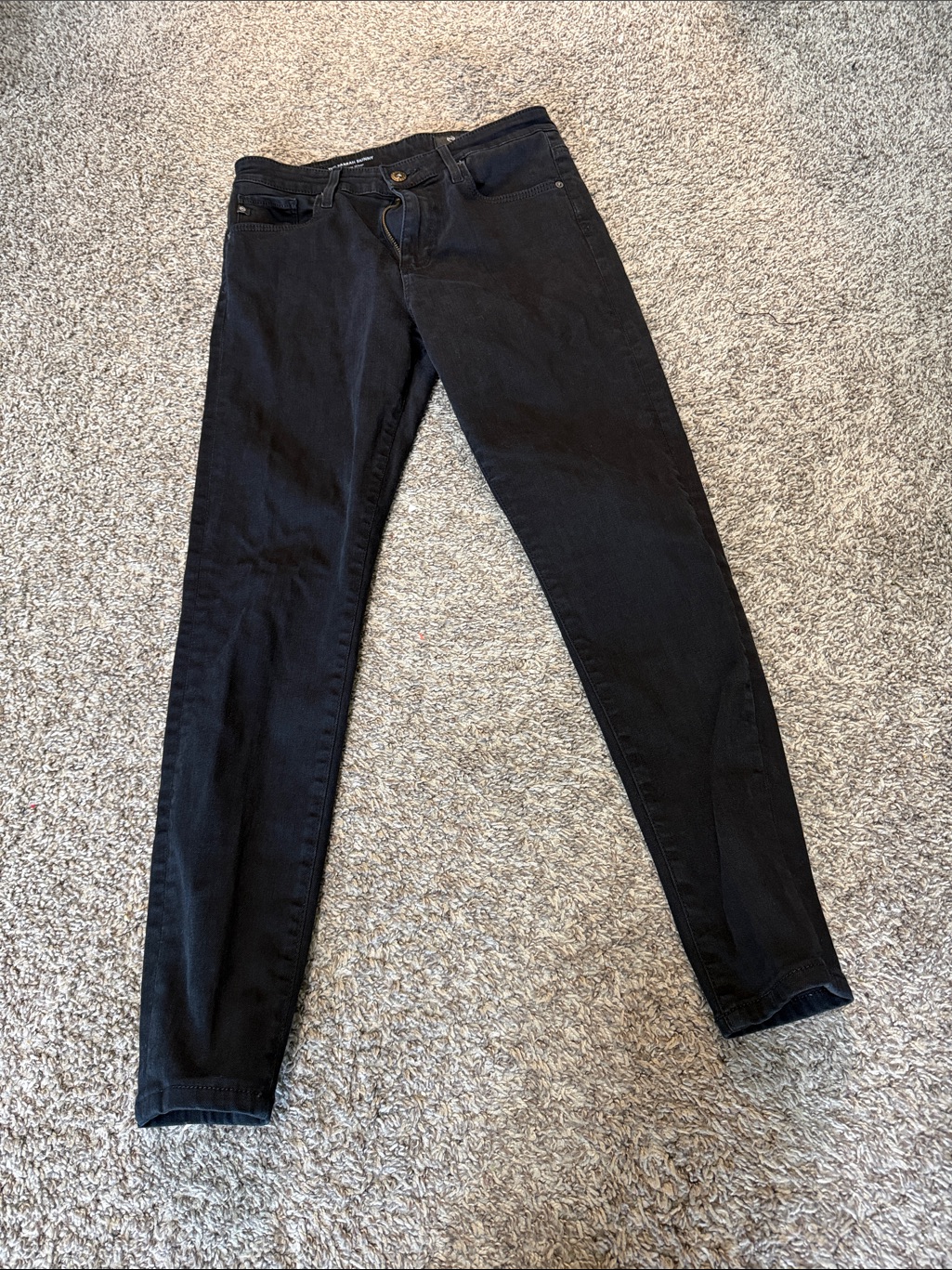 Ag Adriano Goldschmied Black Skinny Jeans - Slim Fit